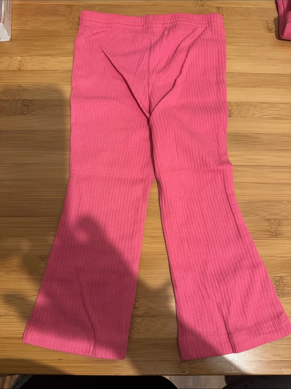 Carter's Pink Ribbed Kids' Leggings Set with Sports Hoodie